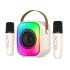 ONIKUMA L7 RGB Home Karaoke Machine Bluetooth-compatible Speaker with 2 Microphone - Beige